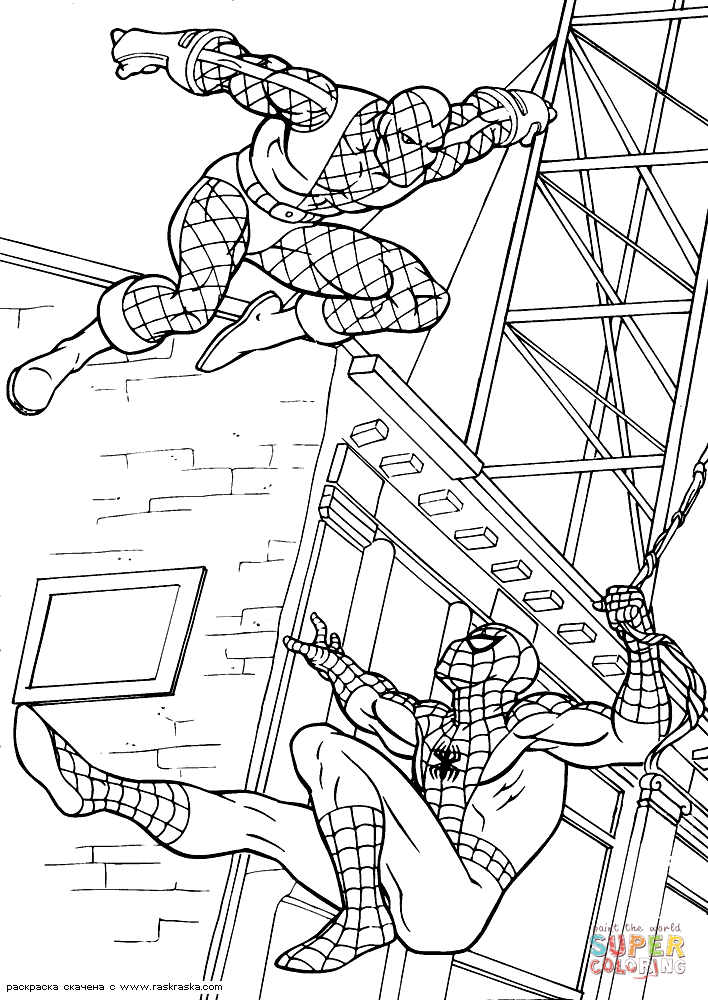 Gwen stacy upgrades from plot point to spider gwen duo side print official website of holly wolf. Spider Man And A Villain Coloring Page Free Printable Coloring Pages