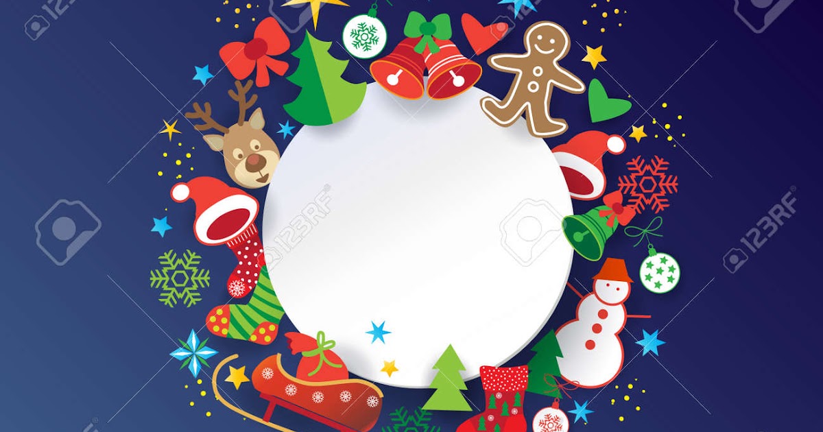Cadre Invitation Vierge / Carte D Invitation De Noel Sans ...