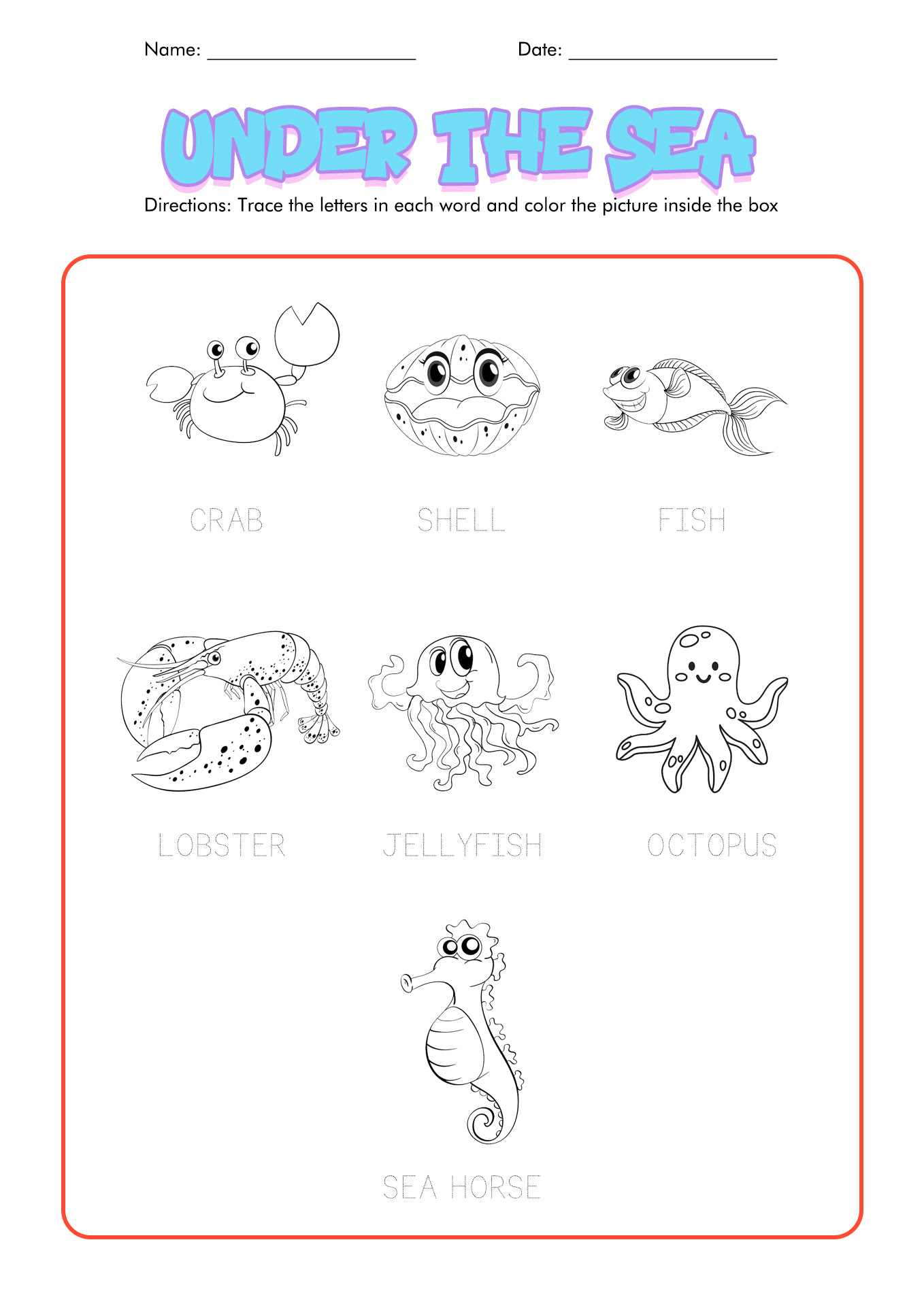 9 worksheet english 6 years old kidworksheet
