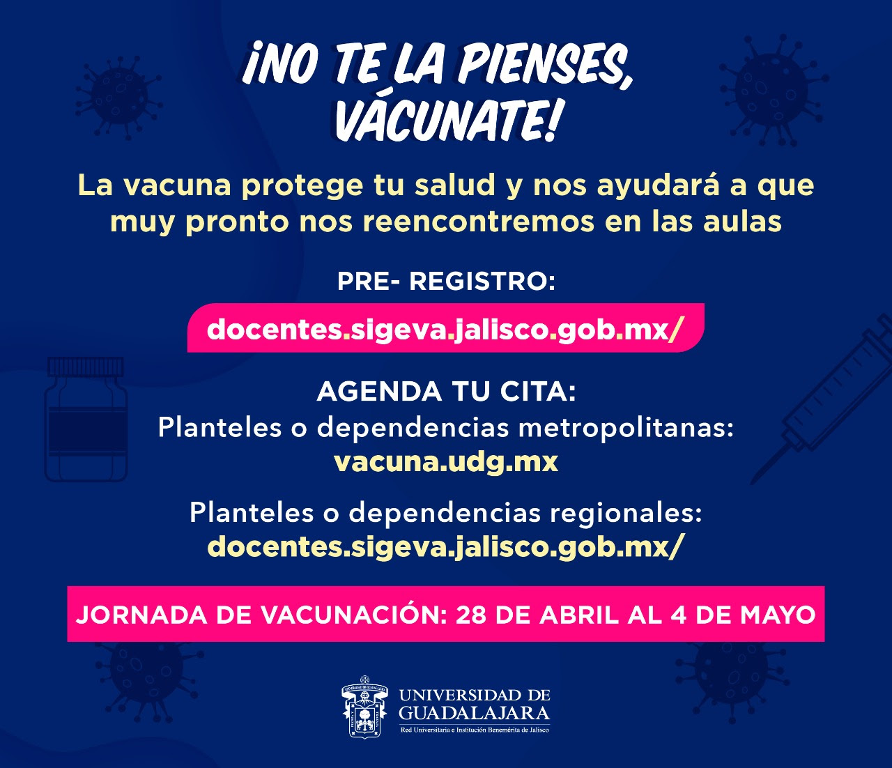 Roberto larios i un1ón jalisco | 08/06/2021 05:15. Listo El Proceso De Vacunacion Para Trabajadores De La Udeg Centro Universitario De Los Altos