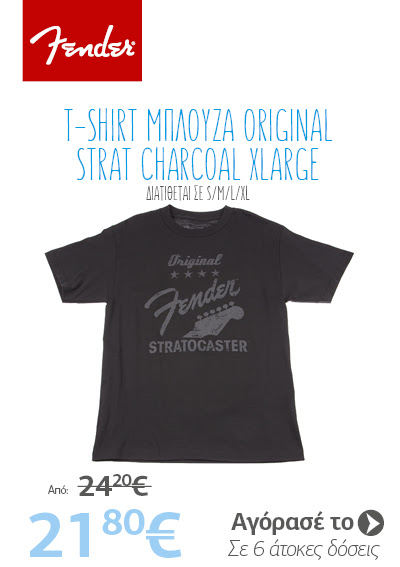 FENDER T-Shirt Μπλούζα Original Strat Charcoal Xlarge