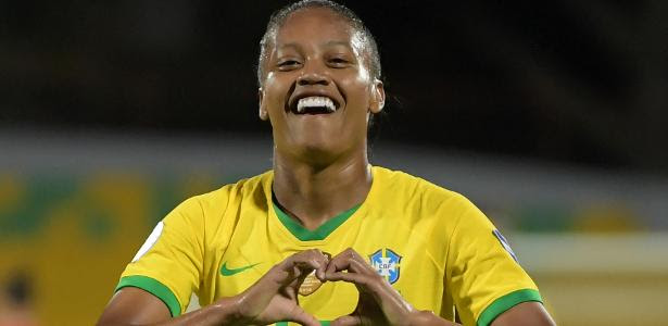 Ary Borges abriu o placar para a seleção brasileira na partida contra o Paraguai, válida pela Copa América Feminina
