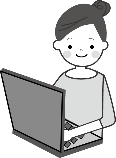Kasword パソコン イラスト 白黒
