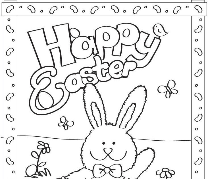 Download Easter Egg Hunt Coloring Pages - Tedy Printable Activities