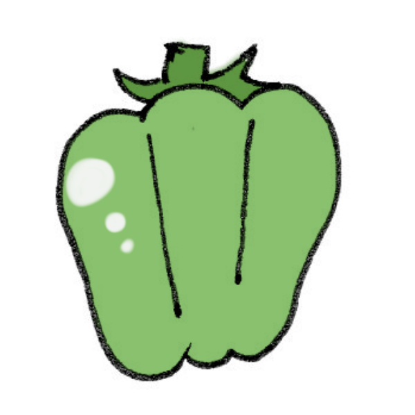 ぜいたくピーマン イラスト かわいい 美しい花の画像