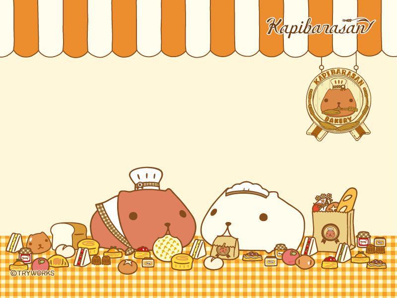 ロイヤリティフリーカピバラ さん 壁紙 アニメ画像