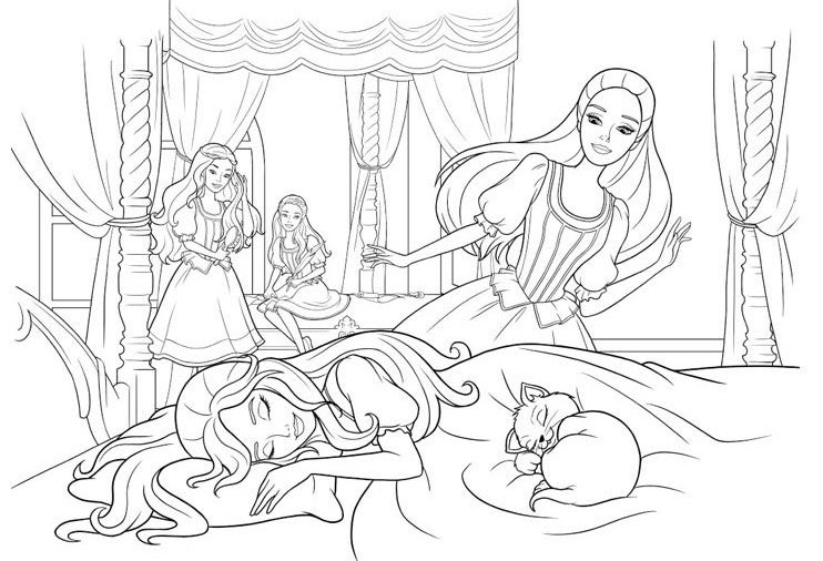 Dessin barbie à imprimer gratuit. Coloriages Gratuits A Imprimer Barbie