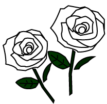 [最も好ましい] かっこいい 白 薔薇 イラスト 157128