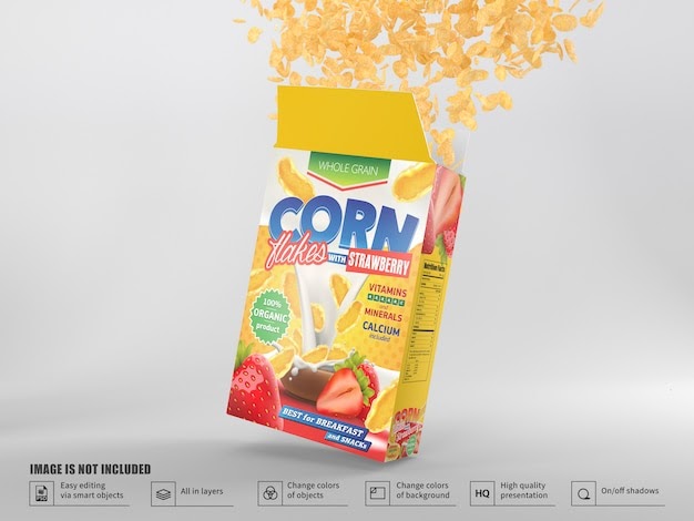 Download 9034+ Cereal Box Mockup Psd Free Mockups Design