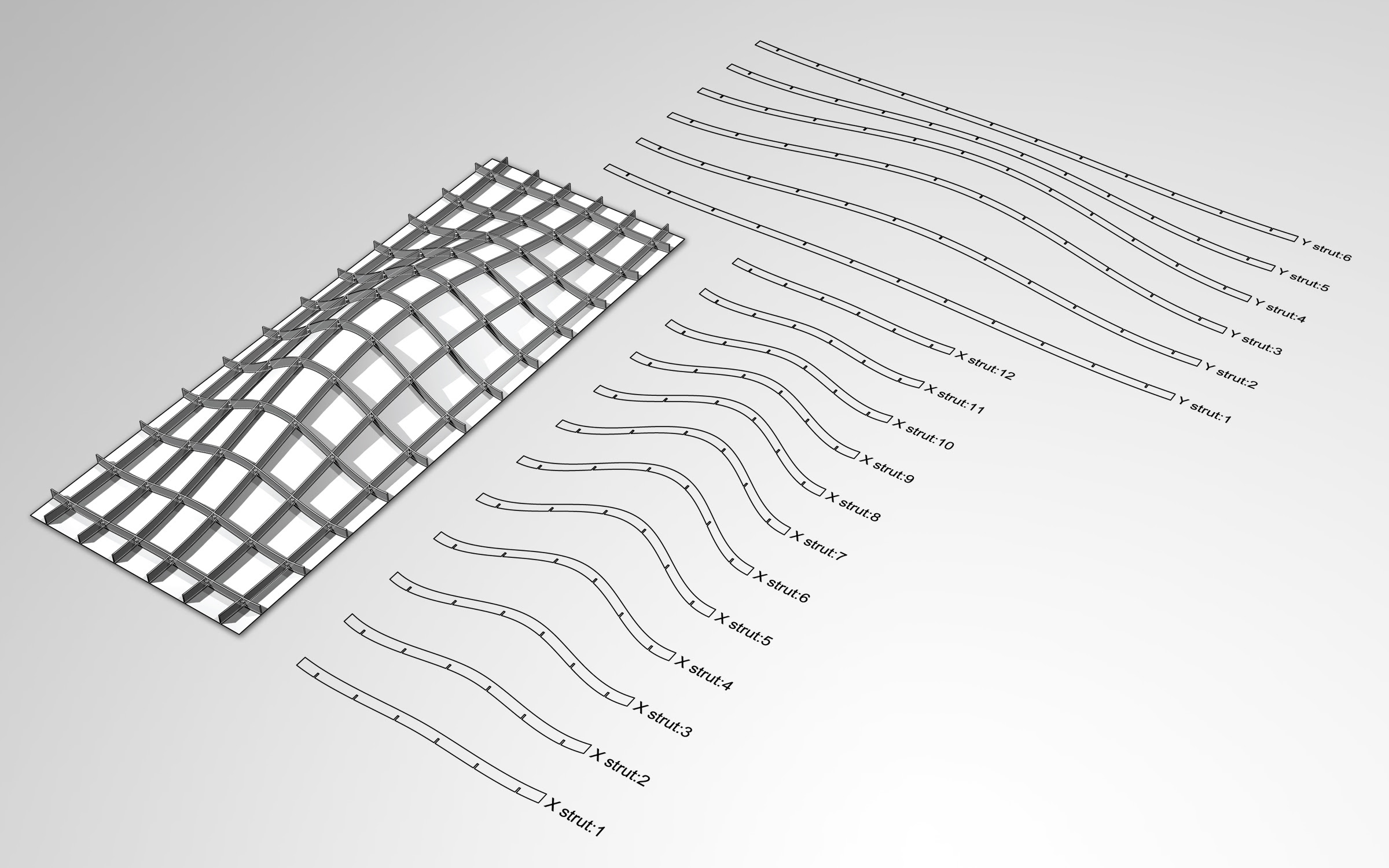 Learning to code opens new. Waffle Structural System Using Grasshopper To Output Structural Ribs To A Laser Cutter Or Cnc Mill Lift Architects Home Andrew Payne