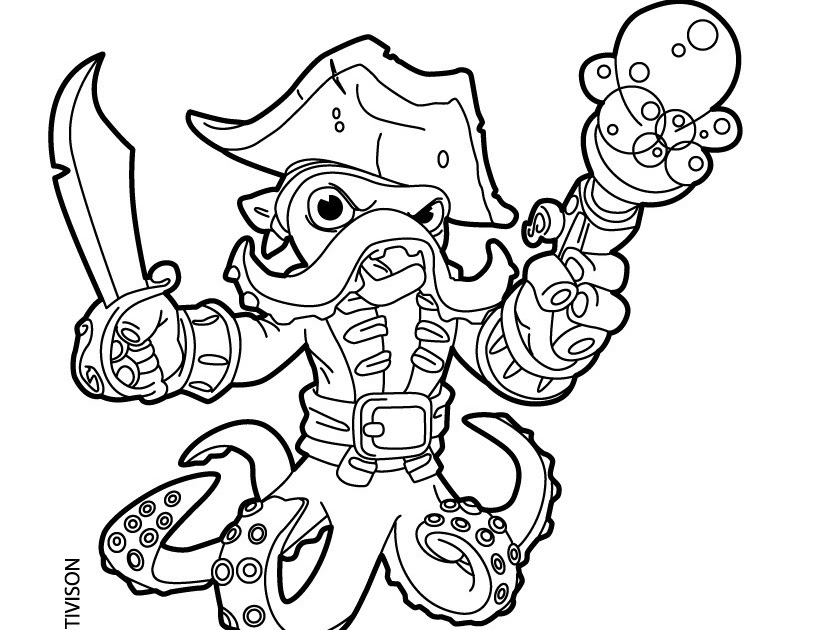 coloriage de skylanders swap force