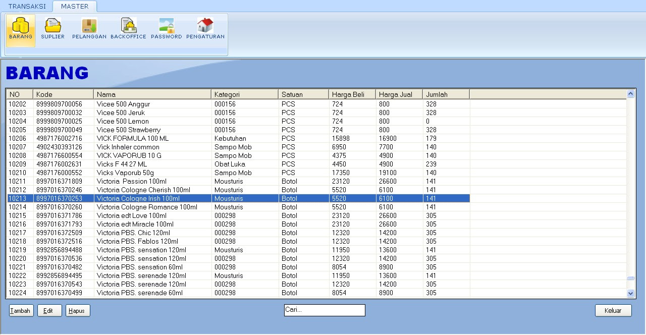 Contoh Faktur Pajak Excel - Toko FD Flashdisk Flashdrive