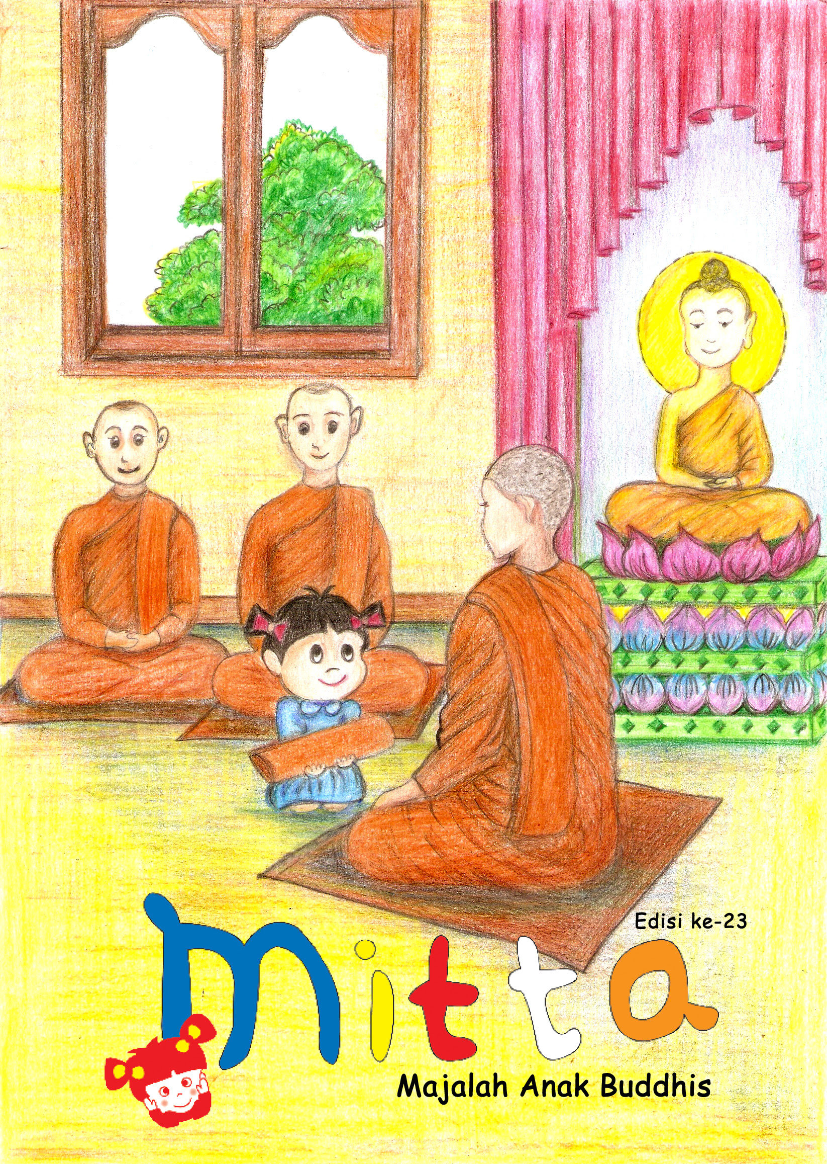 Mewarnai Gambar Wihara