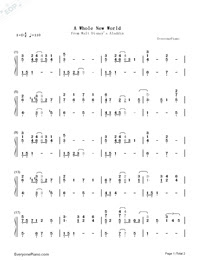 Lyrics Center A Whole New World Lyrics And Chords Easy