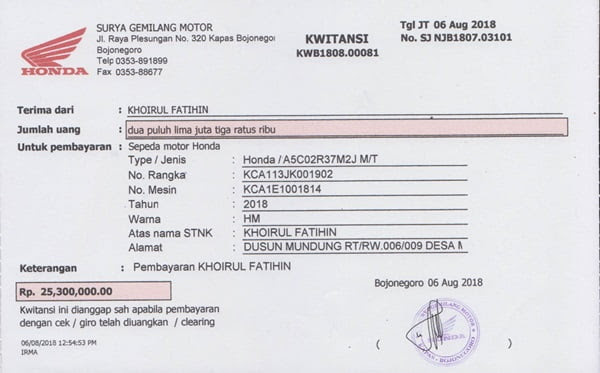 90 65 musim semi bunga. 5 Contoh Kwitansi Pembayaran Yang Sering Digunakan