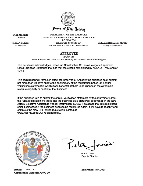 New Jersey Business Registration Certificate Lookup