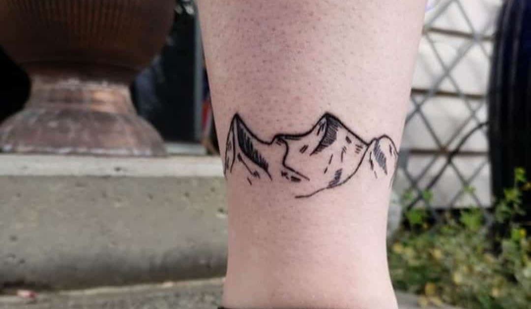 Blue Ridge Mountain Range Tattoo