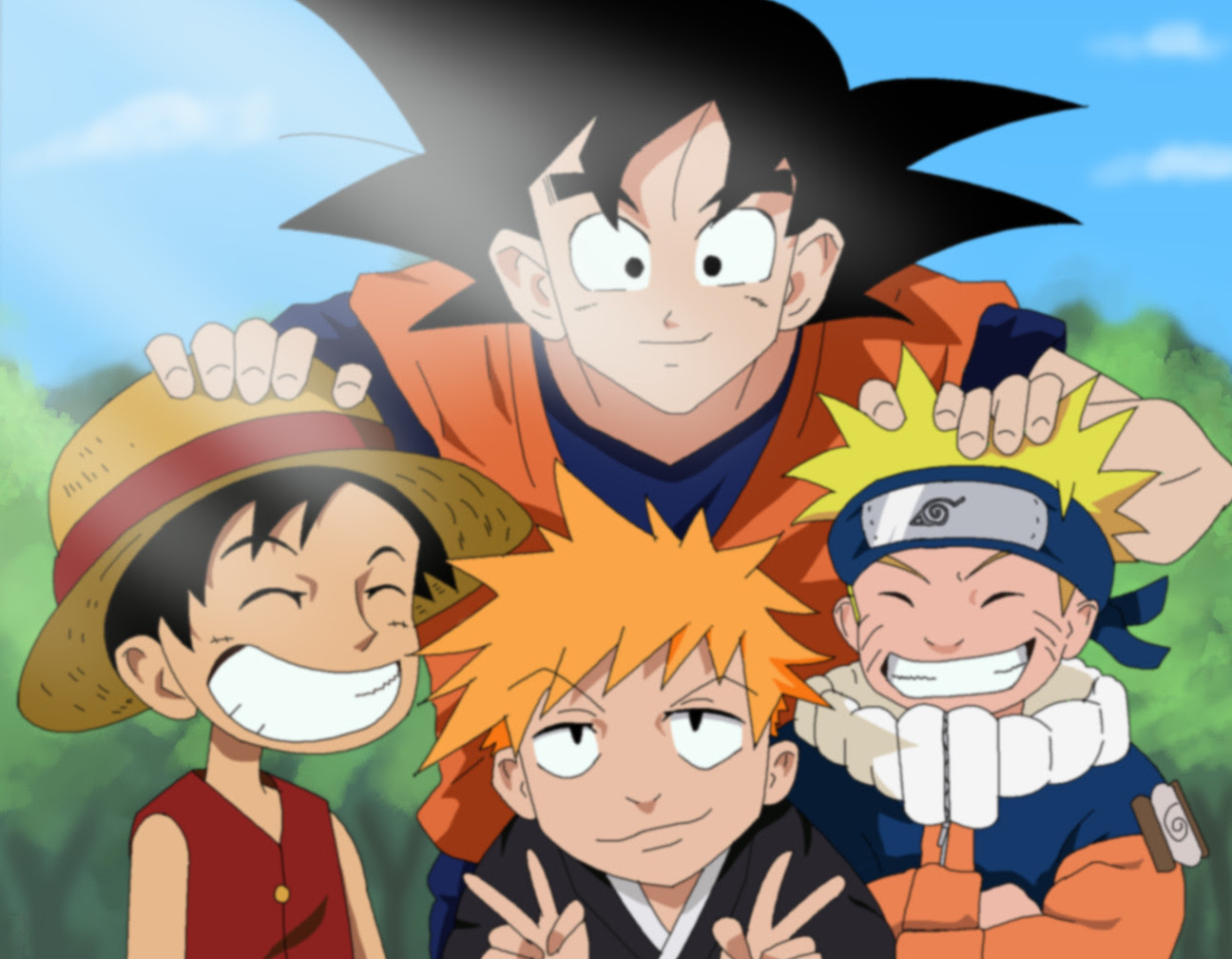 Dragon Ball One Piece Naruto Wallpaper Freewallanime