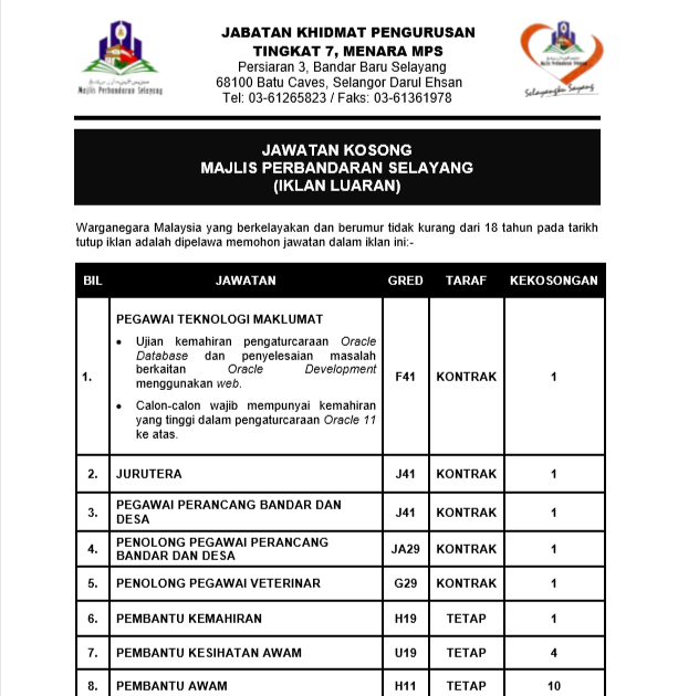 semakan cukai taksiran majlis perbandaran selayang
