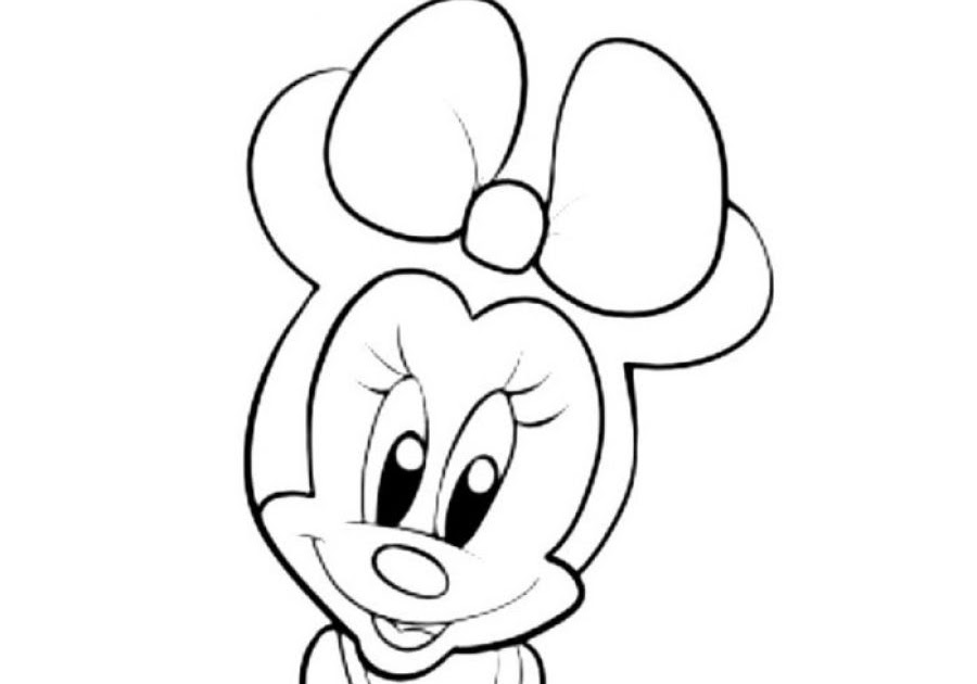Imagen De Mickey Bebe Para Colorear
