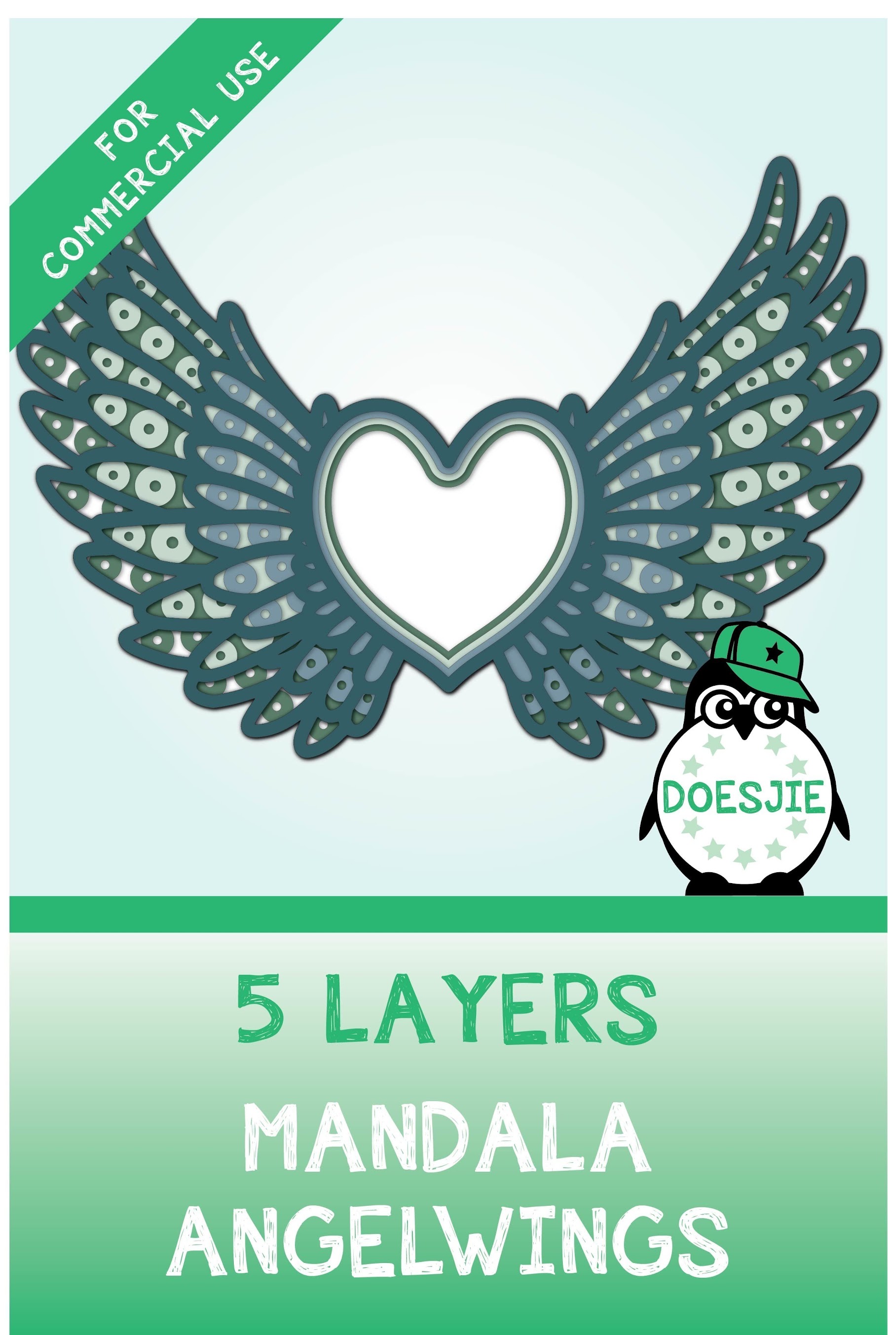 Download Free Layered Wings Svg 938 SVG PNG EPS DXF File for Cricut, Silhouette and Other Machine