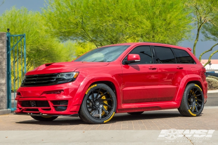 Largest online truck fitment gallery | custom offsets. 2018 Jeep Grand Cherokee With 22 Forgiato Troppo Ecl In Custom Wheels Wheel Specialists Inc