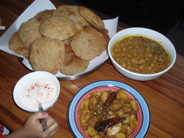 What we tried to do by this recipe is to get closer to restaurant style chole bhature preparations. A Brunch Date With Chole Poori Aloo All Things Gud