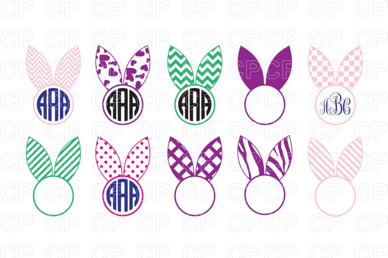 Download Free Easter Bunny Ears Bundle SVG Cut Files, Bunny SVG ...