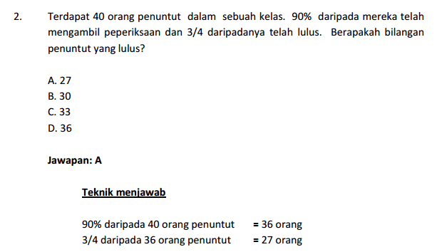 Contoh Soalan Penyelesaian Masalah Matematik Tahun 6 