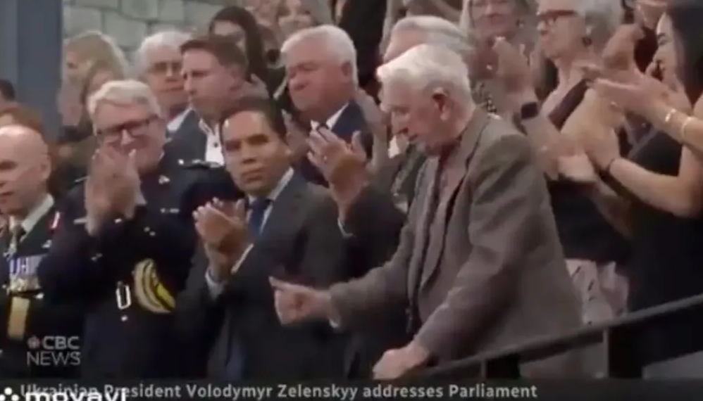 Picture of SS Nazi in Canadian Parliment.