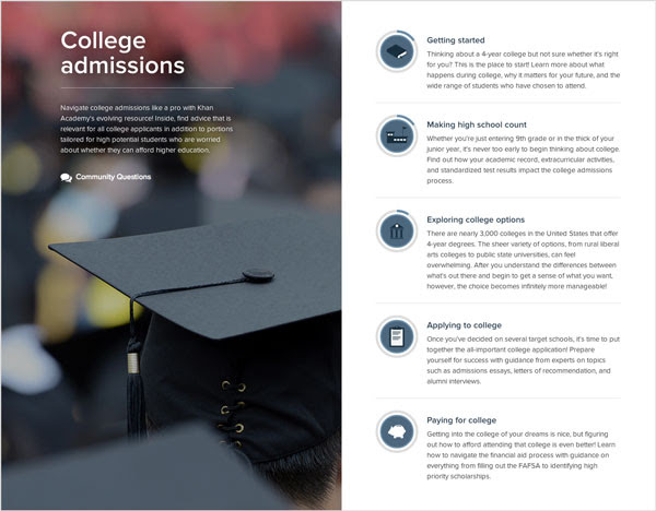 Check out College Admissions resources!