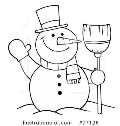 You can download 1600*1064 of snow christmas now. Snowman Clipart 77126 Illustration By Hit Toon