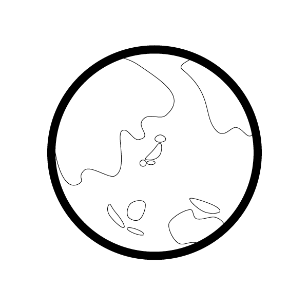 ディズニー画像のすべて 最高白黒 モノクロ 地球 イラスト