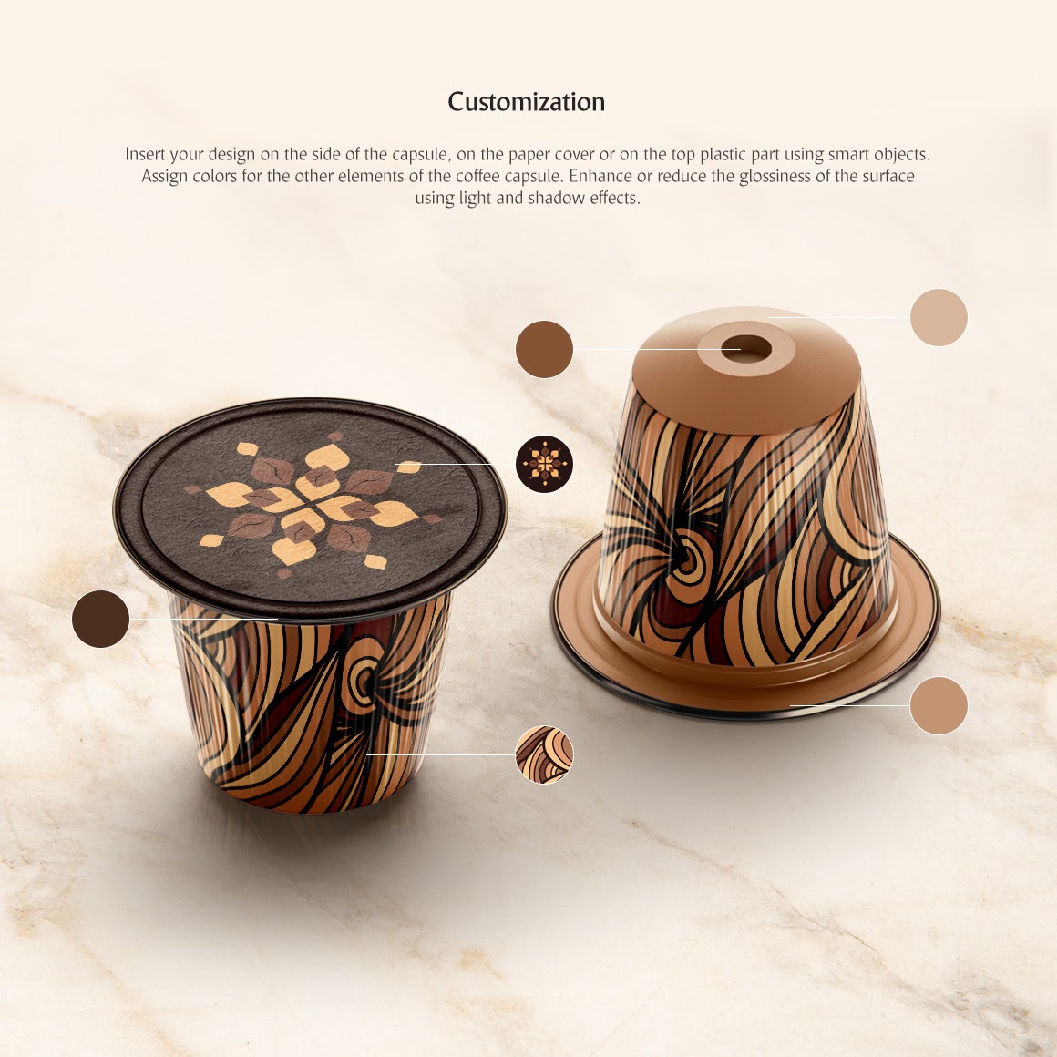 Download Paper Box With Coffee Capsules Mockup - Coffee Capsule Mockup In Packaging Mockups On Yellow Images