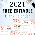 Free 12 Month Word Calendar Template 2021 / Microsoft Word Calendar Template 2021 Monthly Free Printable Calendar Monthly : Print each month separately and combine them on the wall.