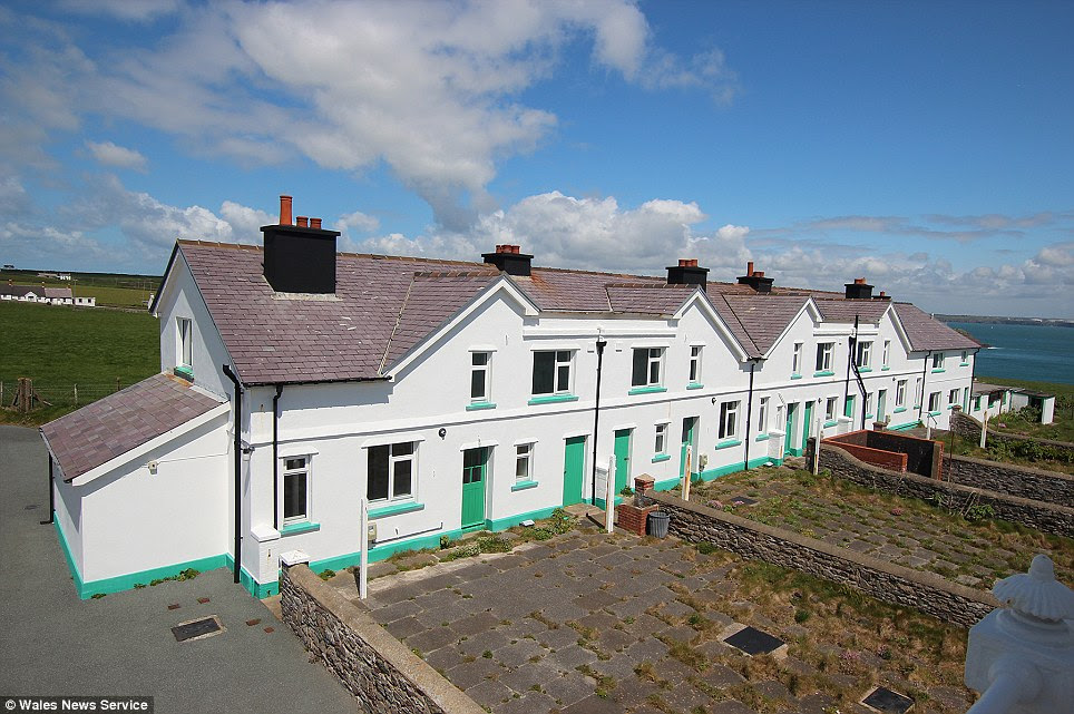 Awesome view: Four of the five cottages date back to 1938 with the last built around 1970