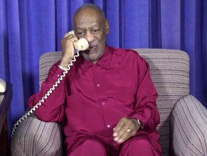 Bill Cosby calls on fans.