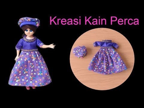 Inspirasi DIY Baju  Boneka  Barbie Cara Membuat Gaun dari 