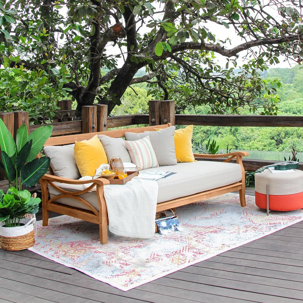 Check spelling or type a new query. Cambridge Casual Chester Outdoor Daybed With Cushion S And Beige Teak Frame In The Patio Sectionals Sofas Department At Lowes Com