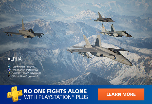 NO ONE FIGHTS ALONE WITH PLAYSTATION(R)PLUS | LEARN MORE