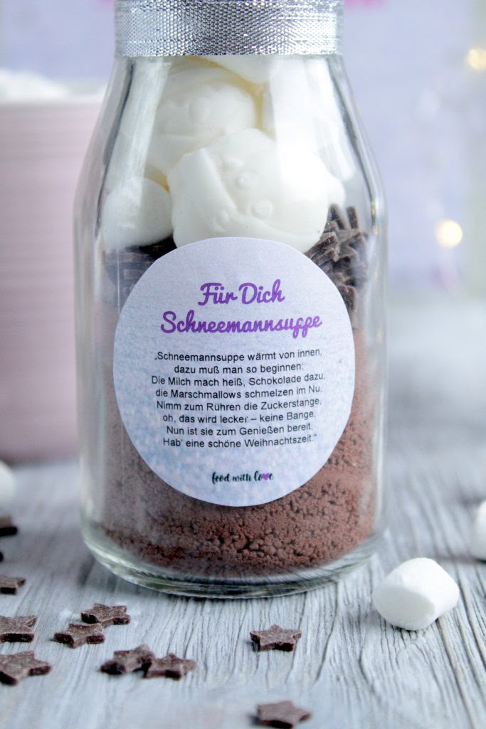 Das ganze rezept findest du auf unserer website. Snowman Soup Mit Etikettvorlage