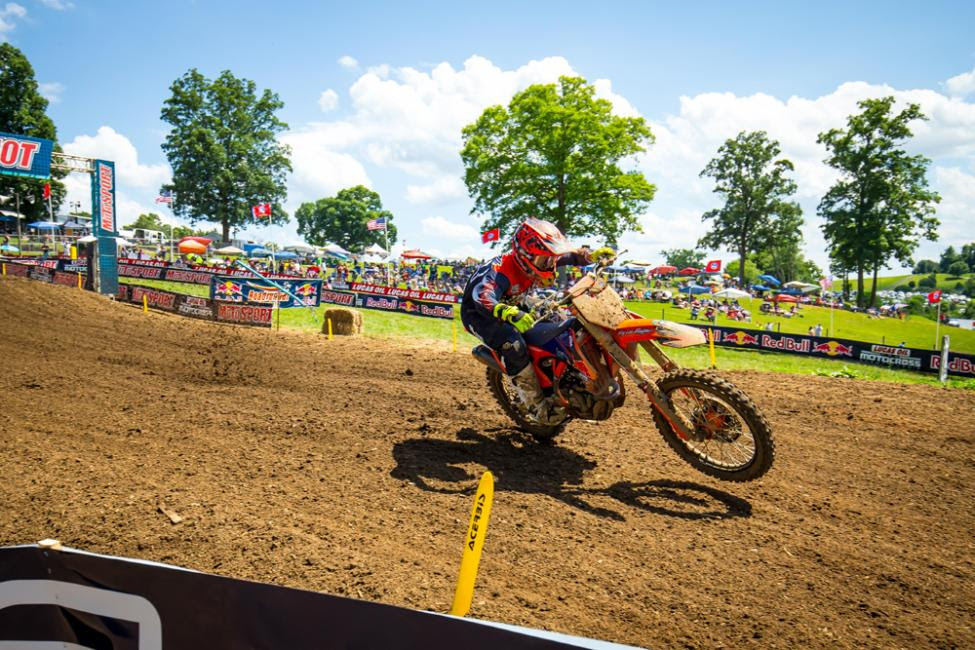 McElrath broke through for the first win of his career in the 250 Class.