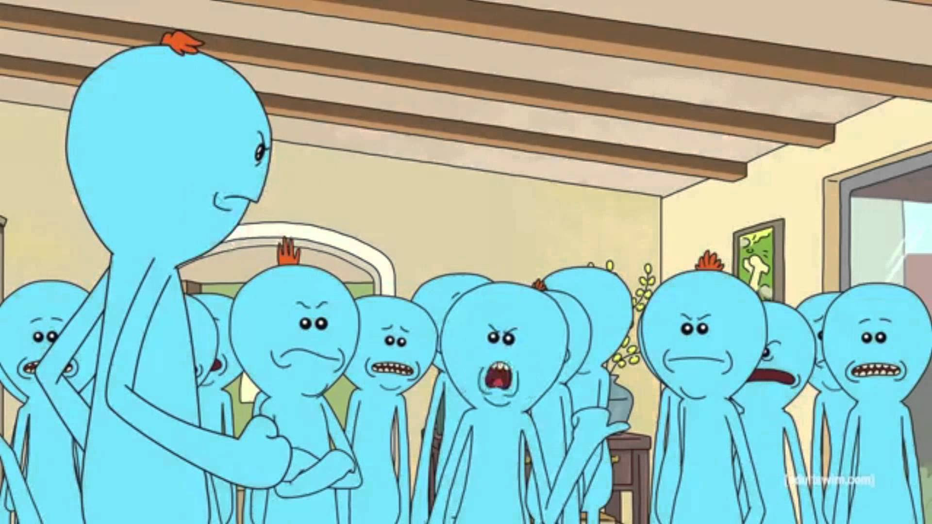 — morty smith (voice) , rick and morty , season 2 : What S The Deal With The Orange Things On The Mr Meeseeks Is There A Pattern Meaning To It Rickandmorty