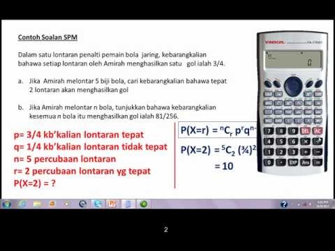 Latihan Matematik Tambahan 2015 : BAB 19: TABURAN 