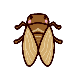 かわいい セミ の 抜け殻 イラスト 2165 Piktakowepat