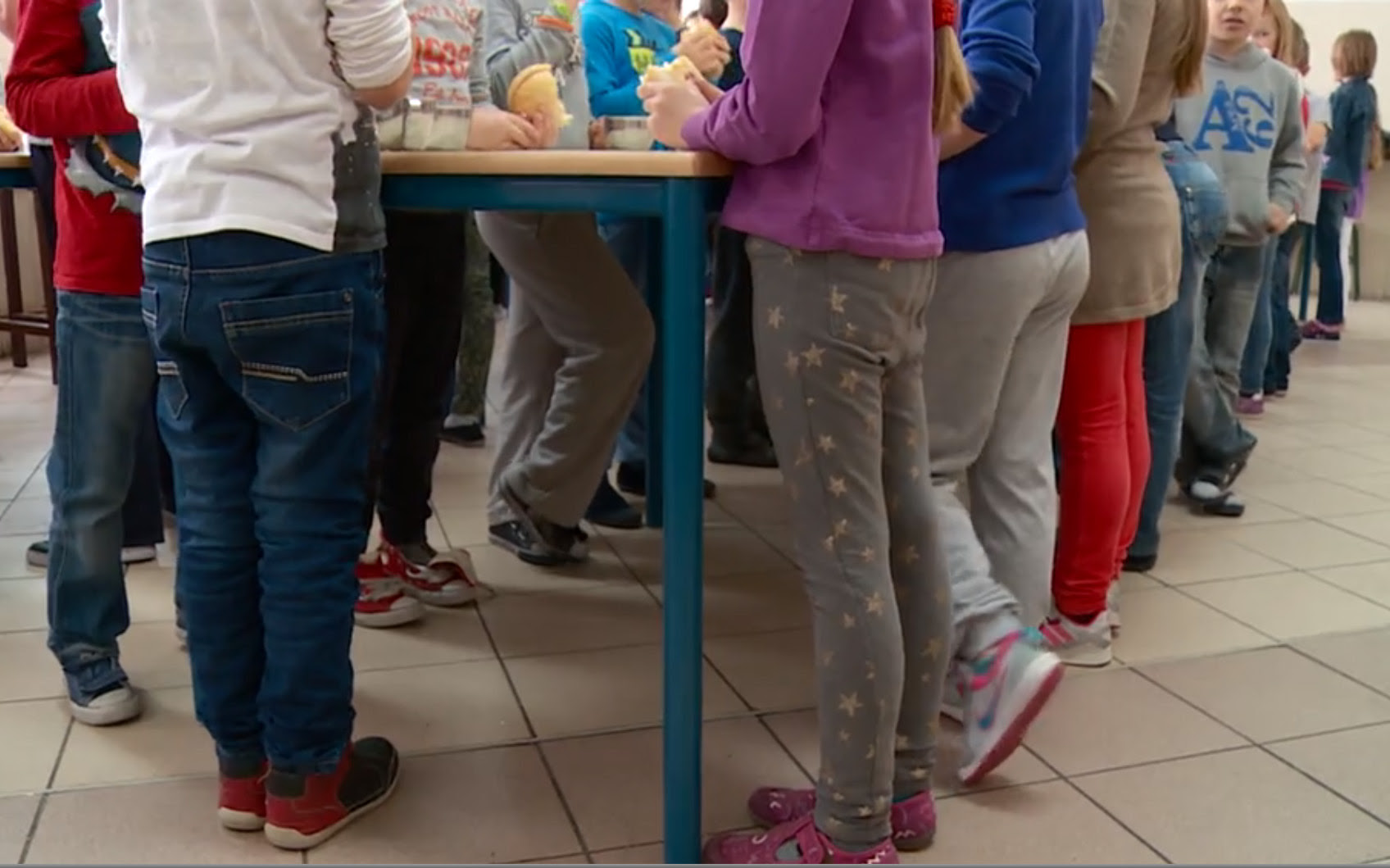 Croatian children school lunch