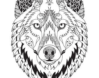 Free Free 208 Layered Wolf Mandala SVG PNG EPS DXF File