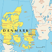 Danmark Karta öarna