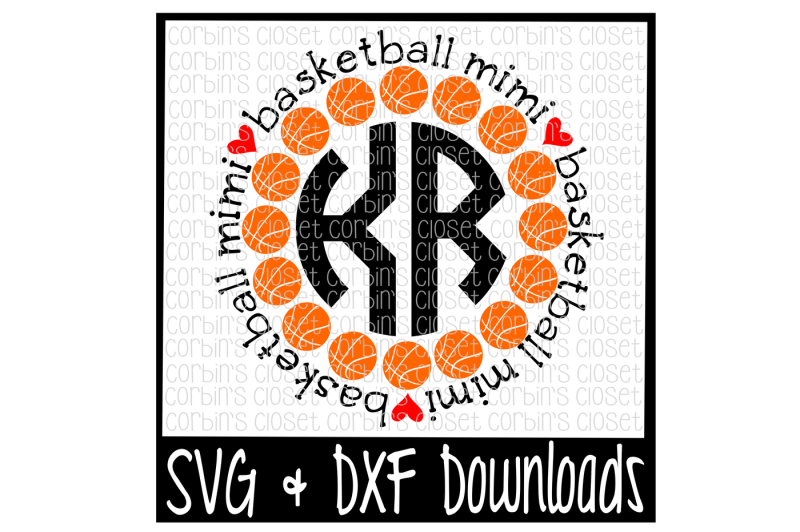 Download Free Basketball Svg Basketball Mimi Circle Monogram Cut ...