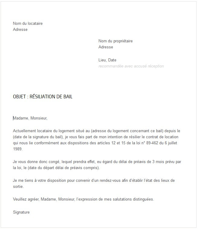 lettre de résiliation bouygues bbox